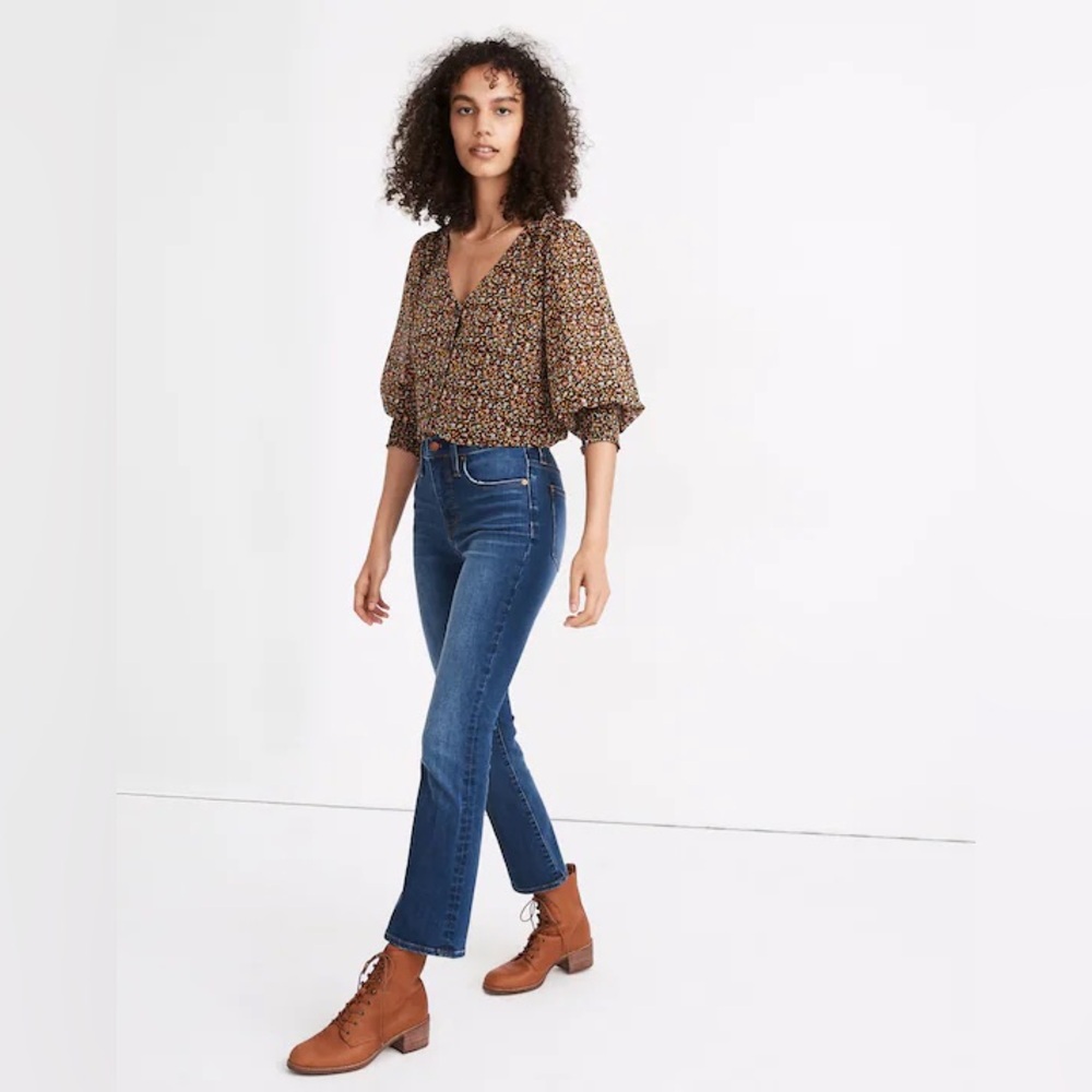 Madewell Cali Demi-Boot Jeans In Lockwood Wash Size 26